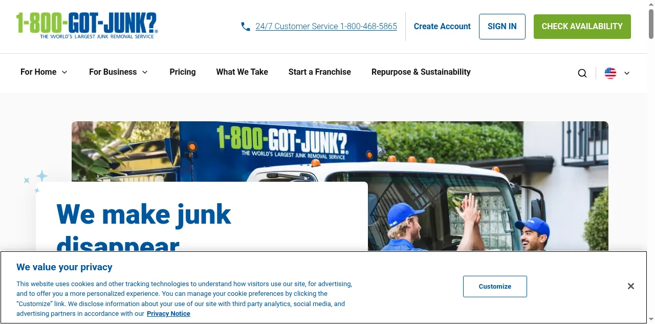 Preview of 1800gotjunk.com