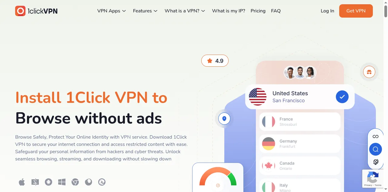 Preview of 1clickvpn.net