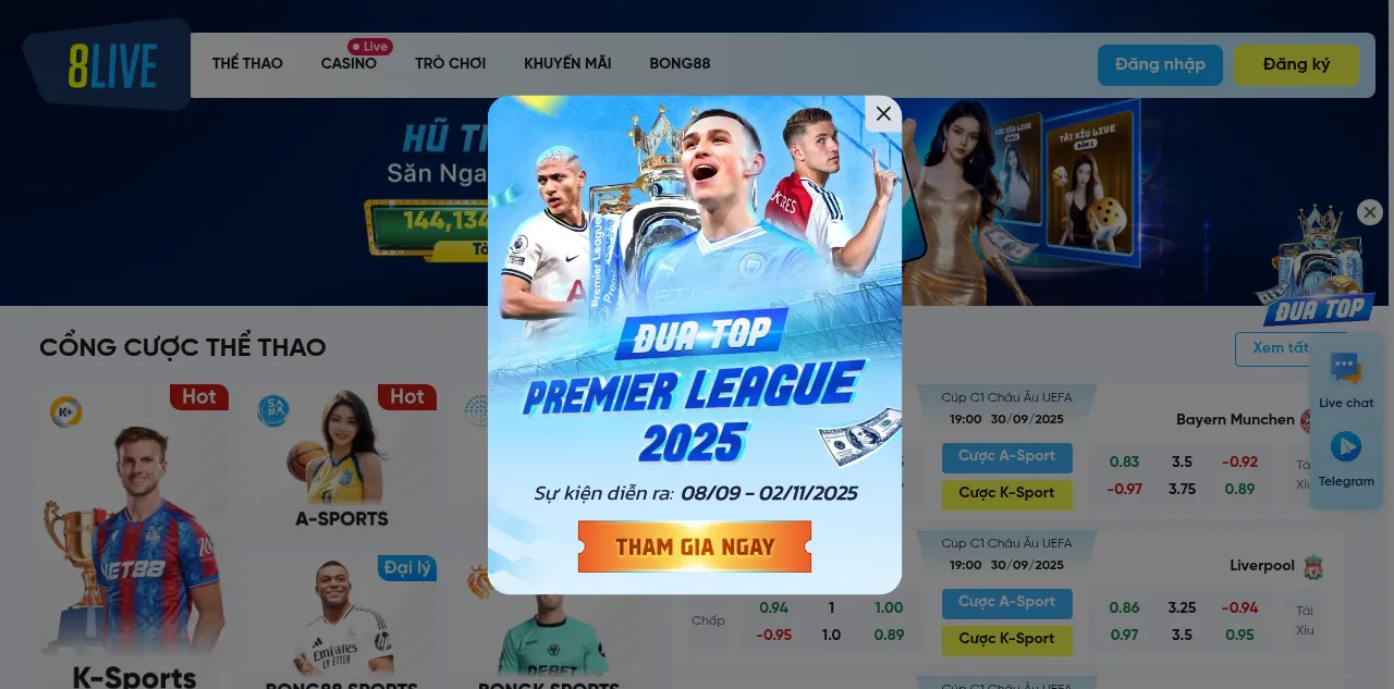 Preview of 8live.biz