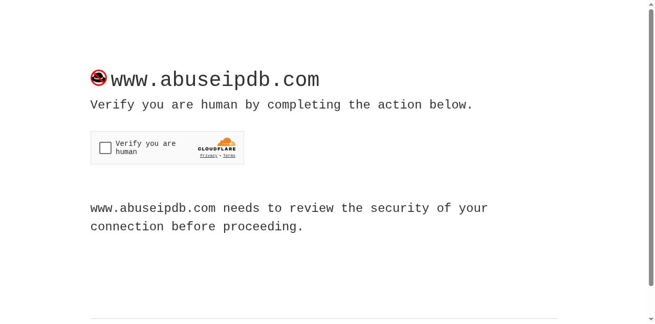 Preview of abuseipdb.com
