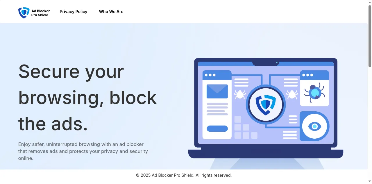 Preview of adblockerproshield.pro