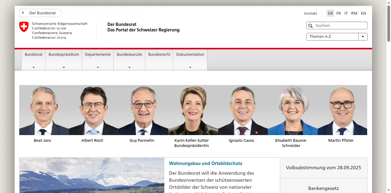 Preview of admin.ch
