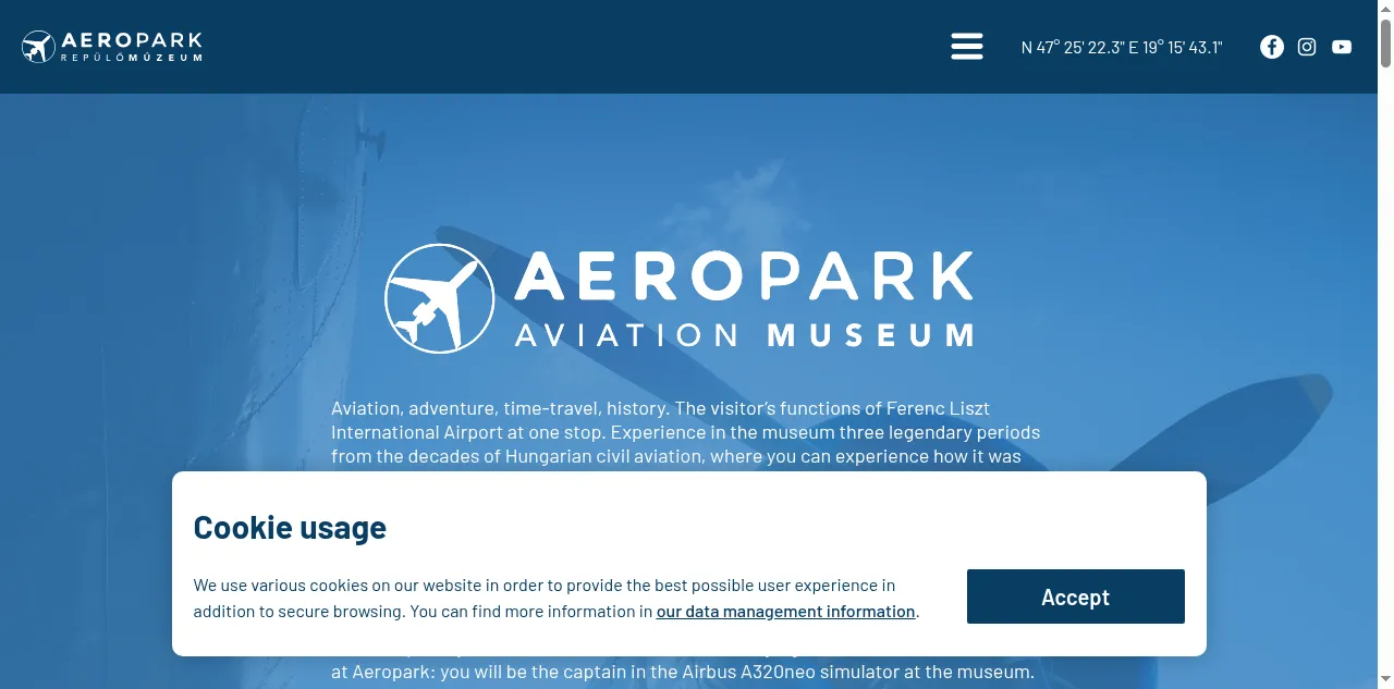 Preview of aeropark.hu