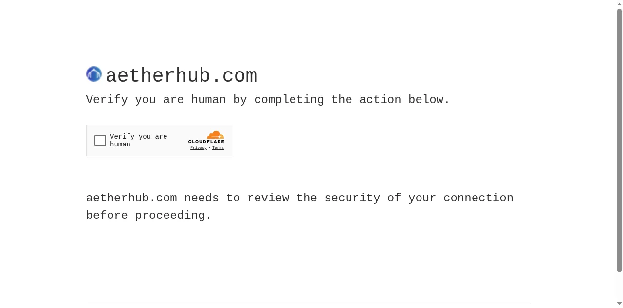 Preview of aetherhub.com