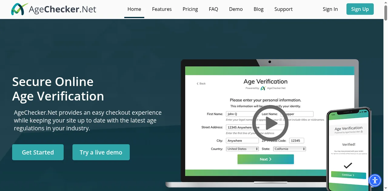 Preview of agechecker.net