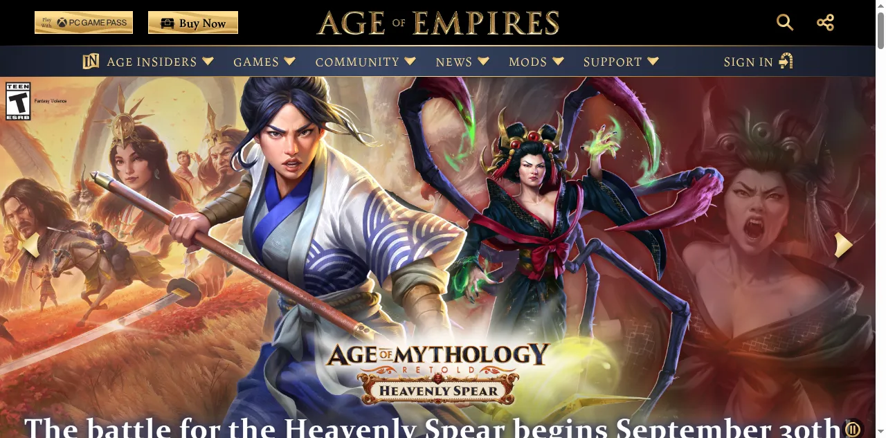 Preview of ageofempires.com