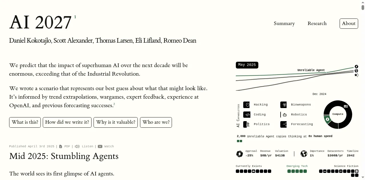 Preview of ai-2027.com