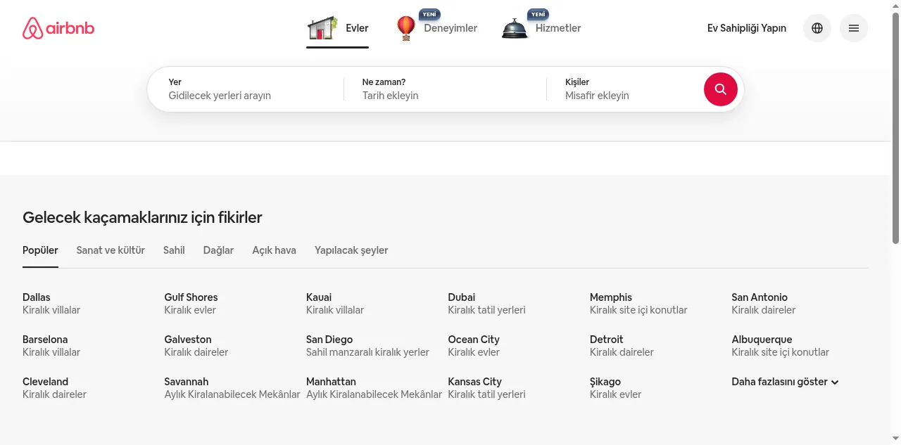 Preview of airbnb.com.tr