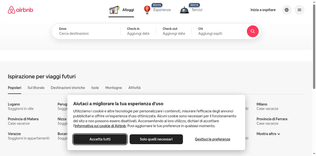 Preview of airbnb.it