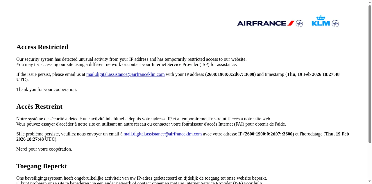 Preview of airfrance.be