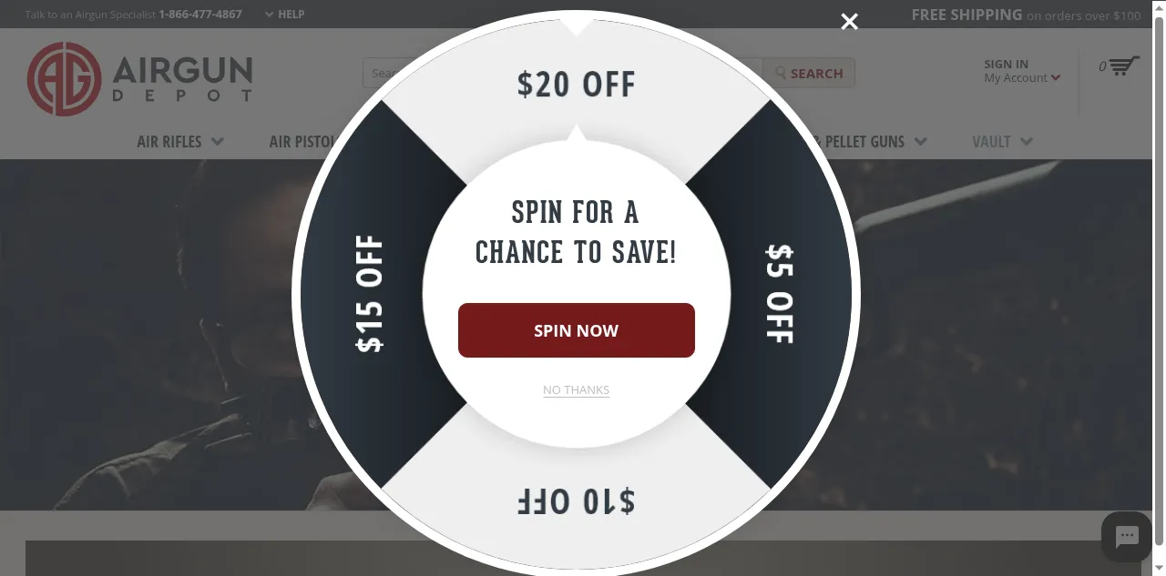 Preview of airgundepot.com