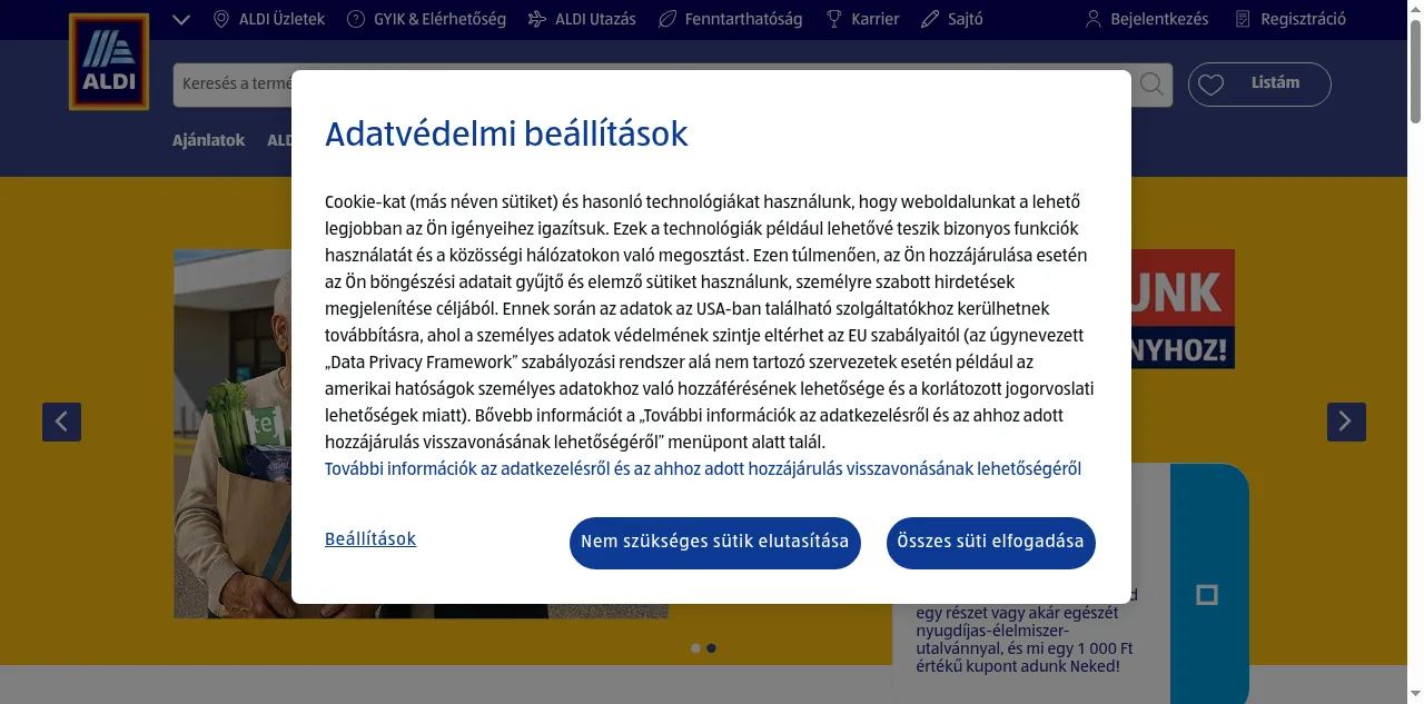 Preview of aldi.hu