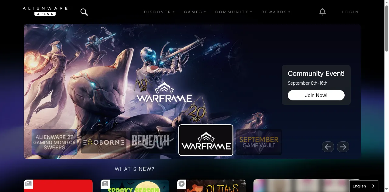 Preview of alienwarearena.com