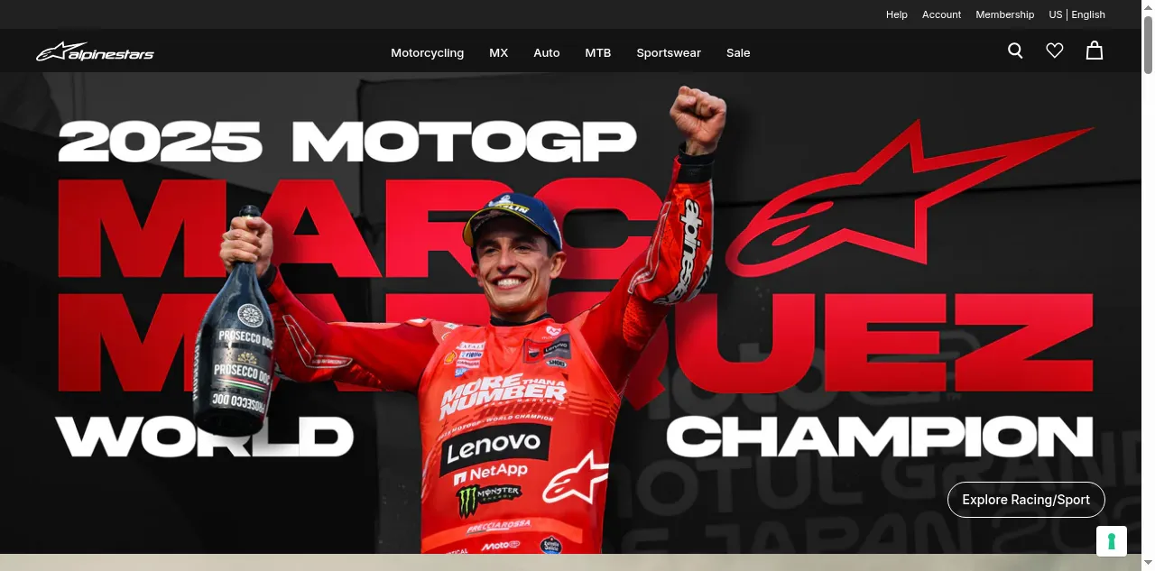 Preview of alpinestars.com