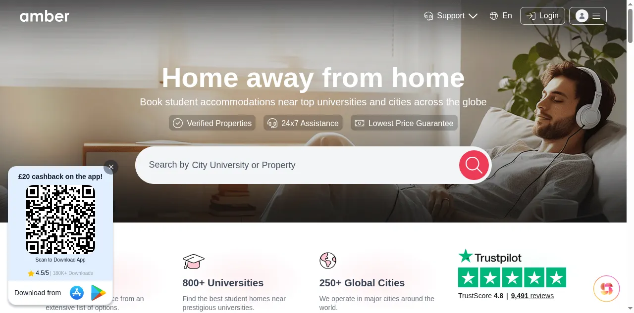 Preview of amberstudent.com