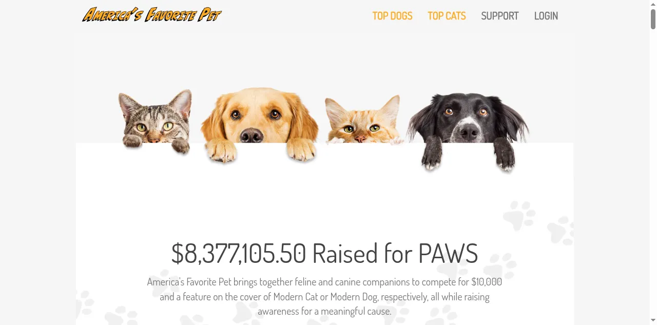 Preview of americasfavpet.com