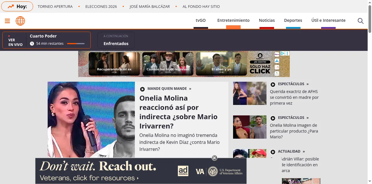 Preview of americatv.com.pe