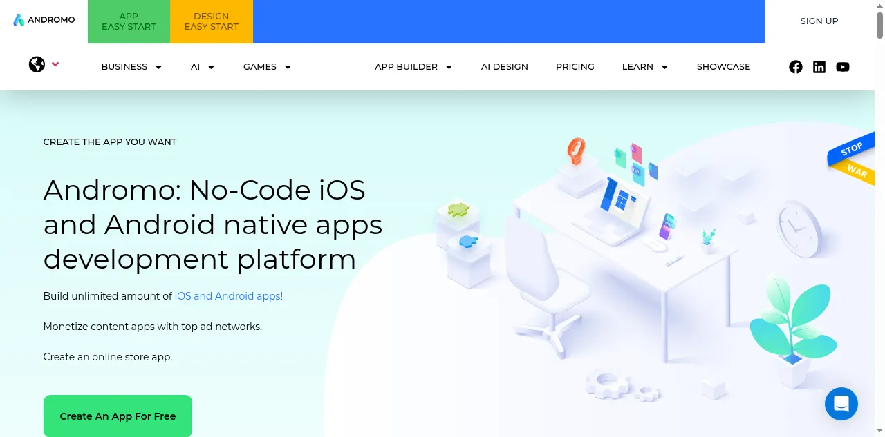 Preview of andromo.com