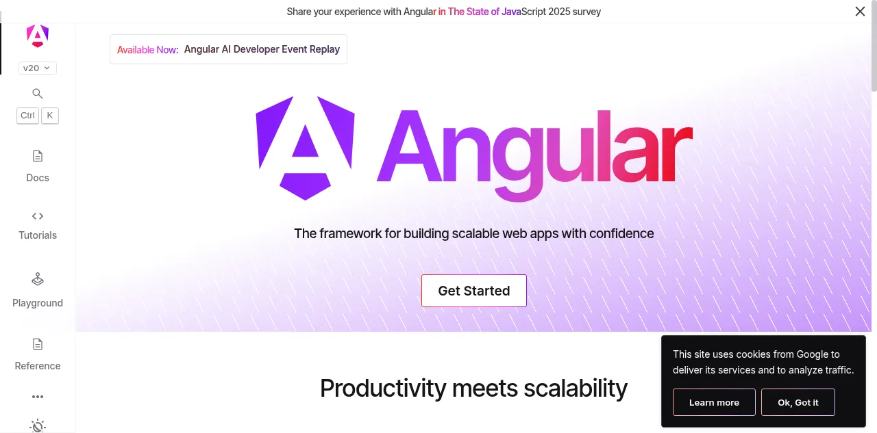 Preview of angular.io