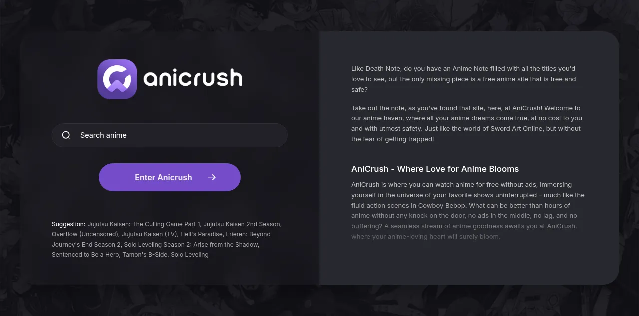 Preview of anicrush.to