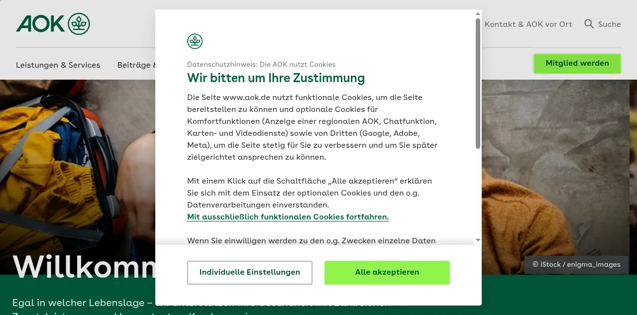 Preview of aok.de