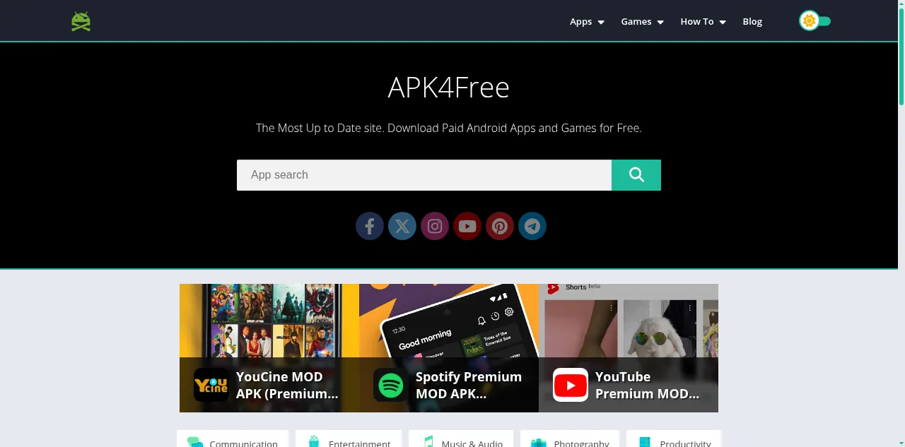 Preview of apk4free.net