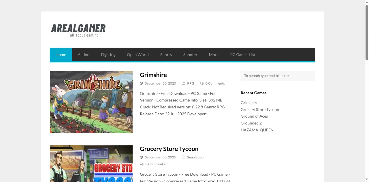 Preview of arealgamer.org