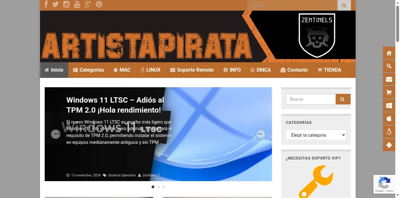 Preview of artistapirata.com
