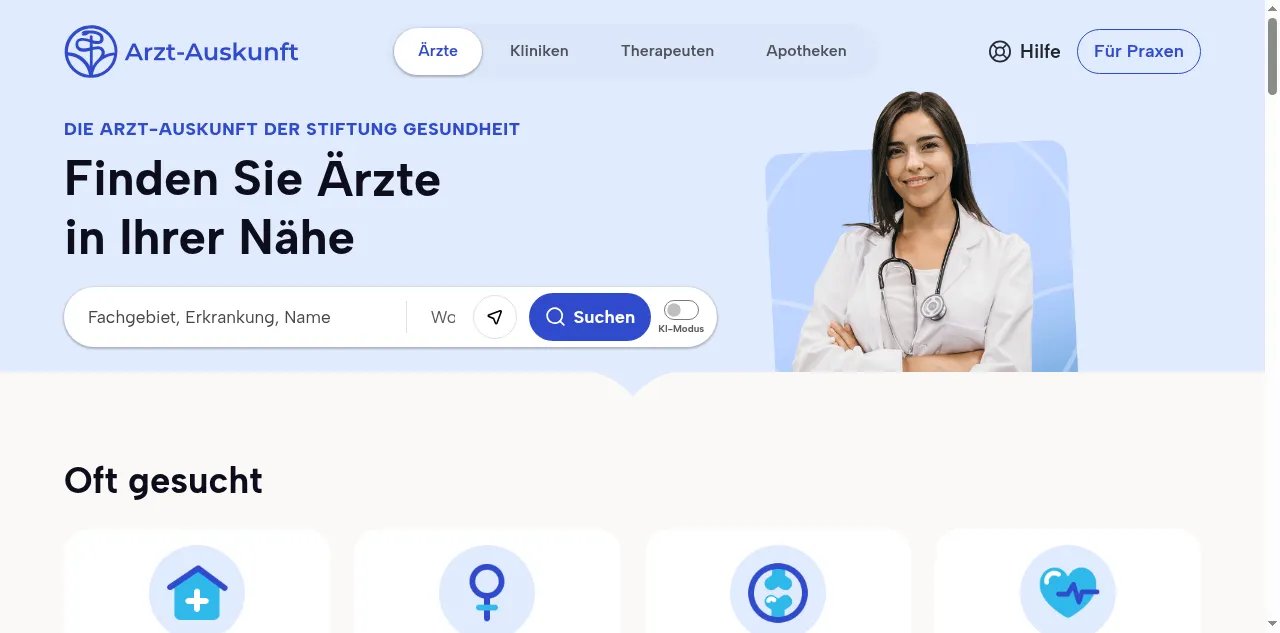 Preview of arzt-auskunft.de