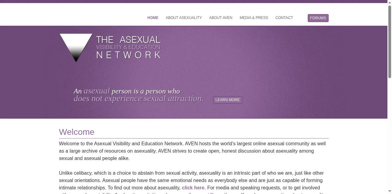 Preview of asexuality.org