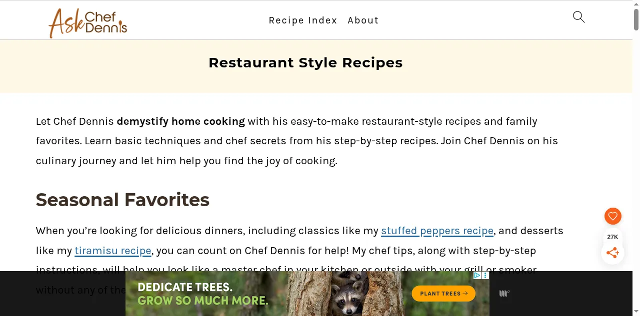 Preview of askchefdennis.com