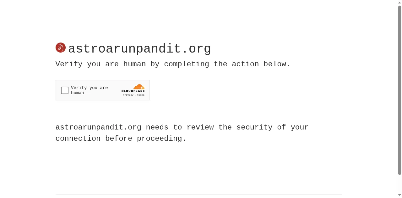 Preview of astroarunpandit.org