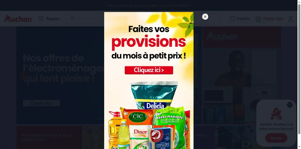 Preview of auchan.ci