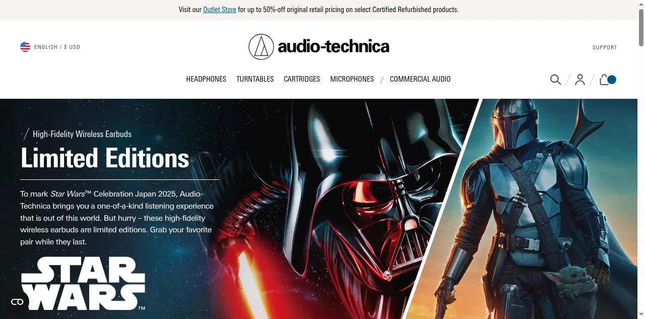 Preview of audio-technica.com