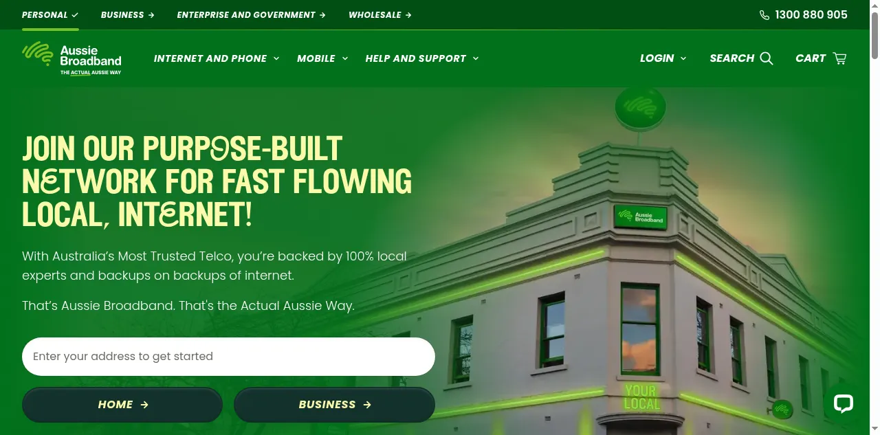Preview of aussiebroadband.com.au