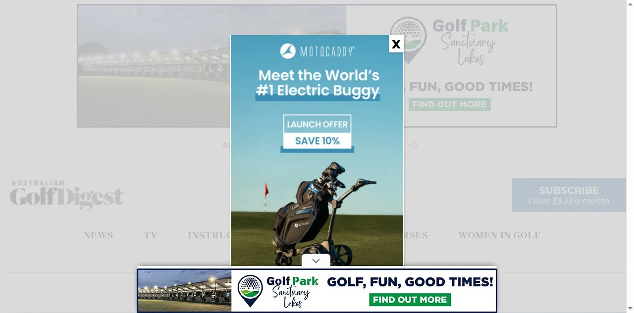 Preview of australiangolfdigest.com.au