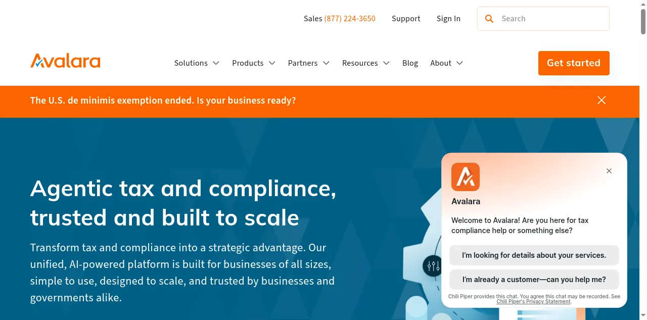 Preview of avalara.com