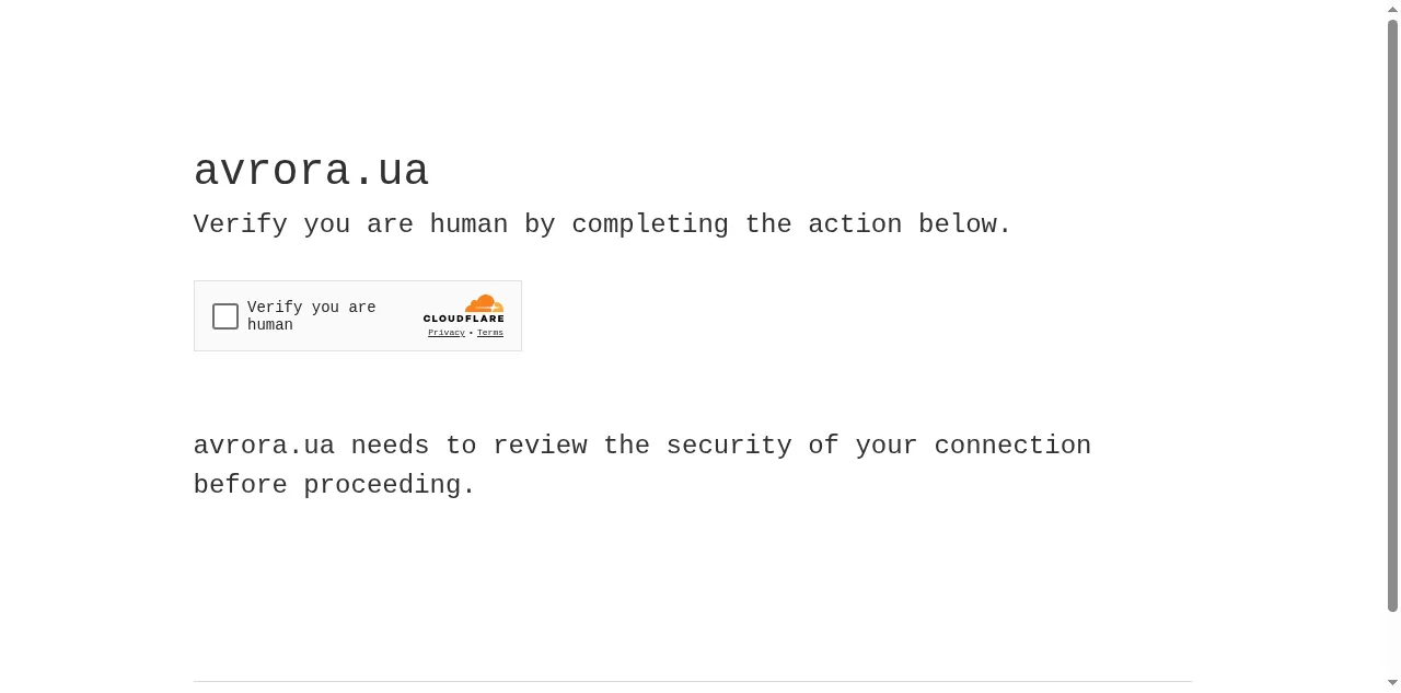 Preview of avrora.ua