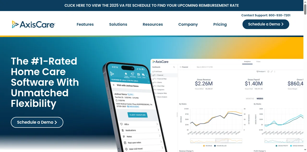 Preview of axiscare.com