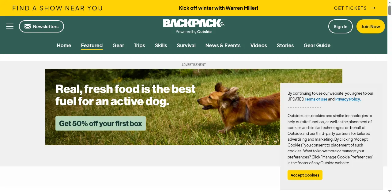 Preview of backpacker.com