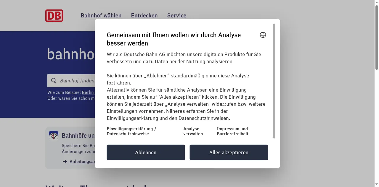 Preview of bahnhof.de