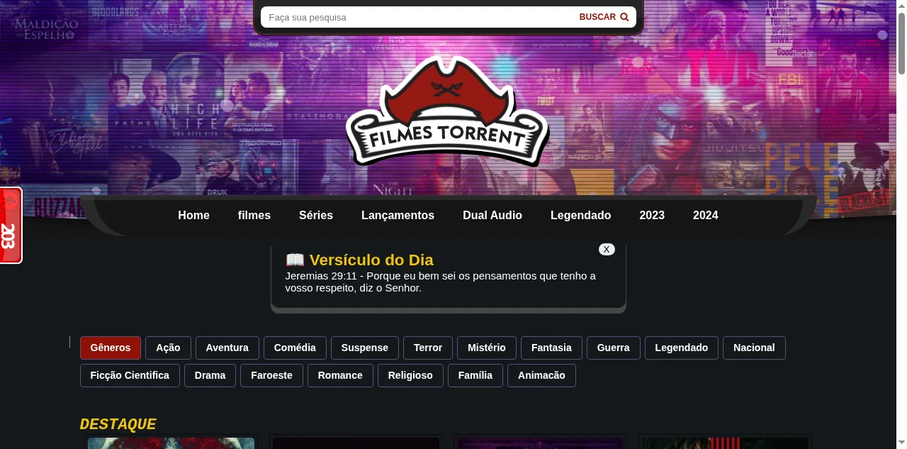 Preview of baixafilmestorrent.com