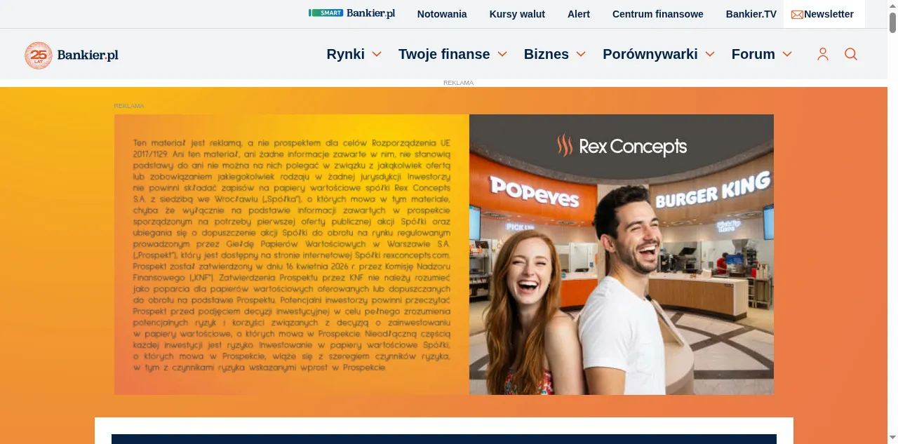 Preview of bankier.pl