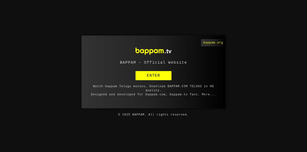 Preview of bappam.org