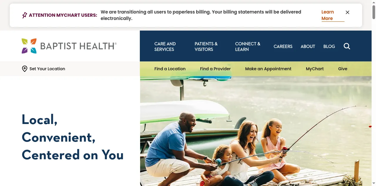Preview of baptisthealth.com