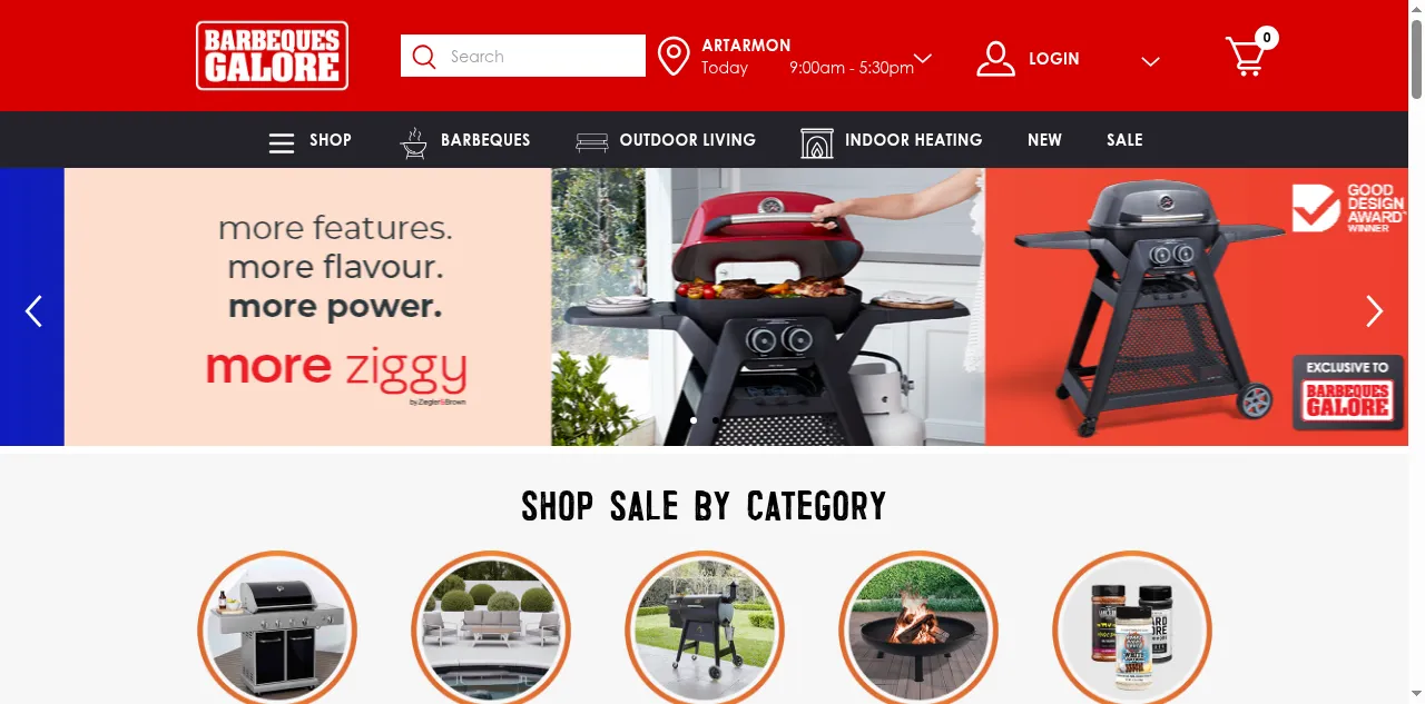 Preview of barbequesgalore.com.au