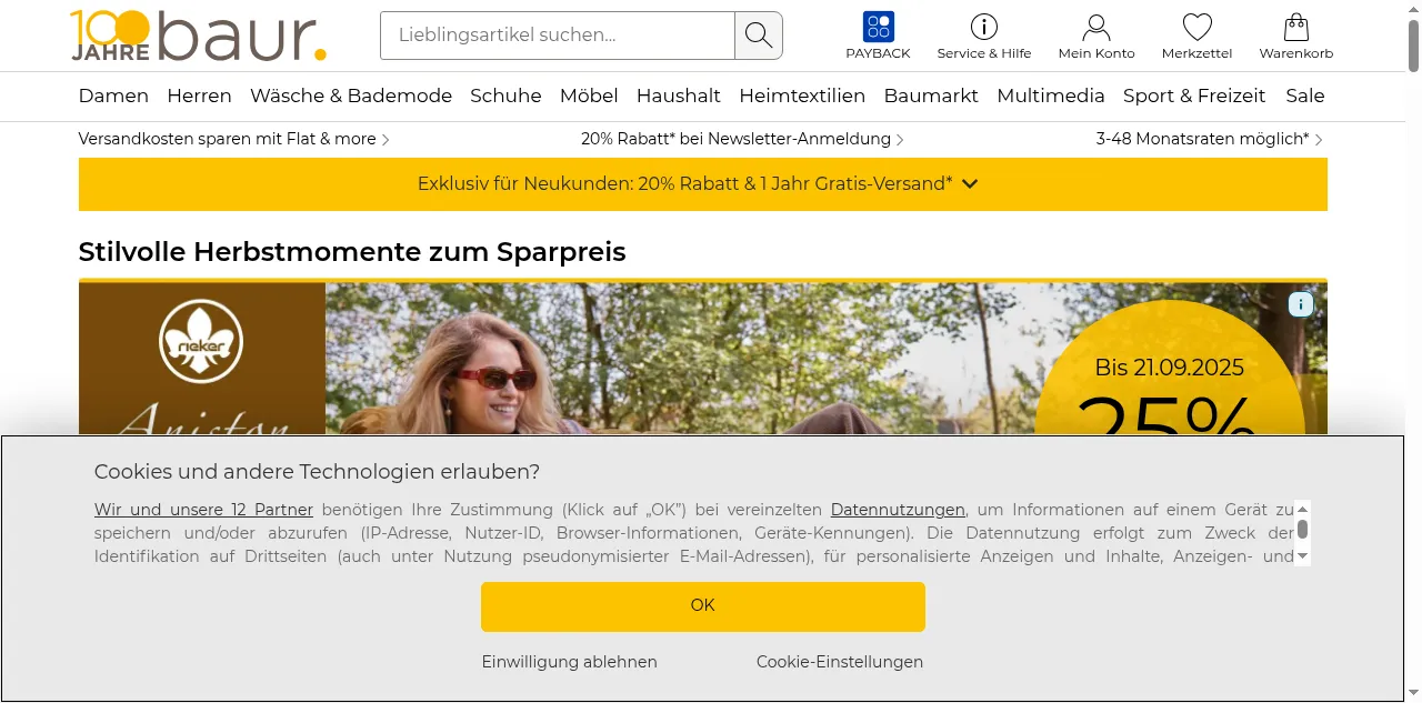 Preview of baur.de