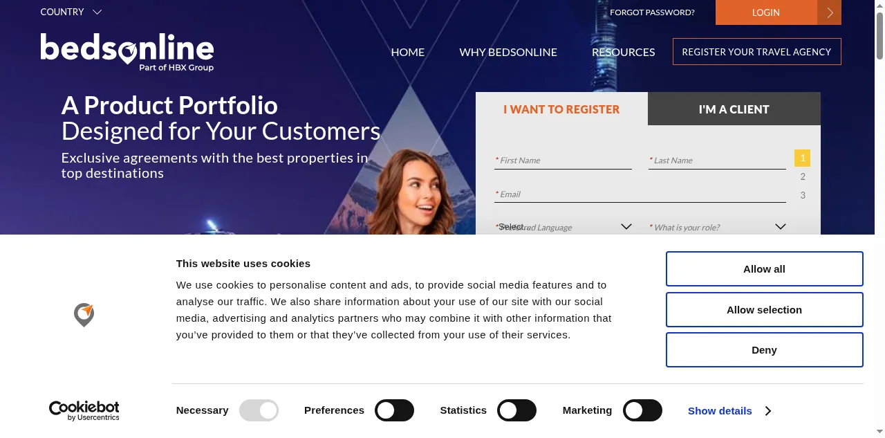 Preview of bedsonline.com