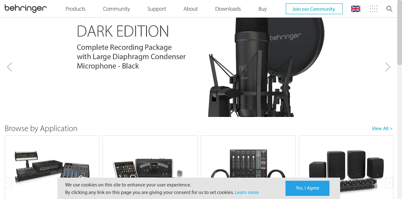 Preview of behringer.com
