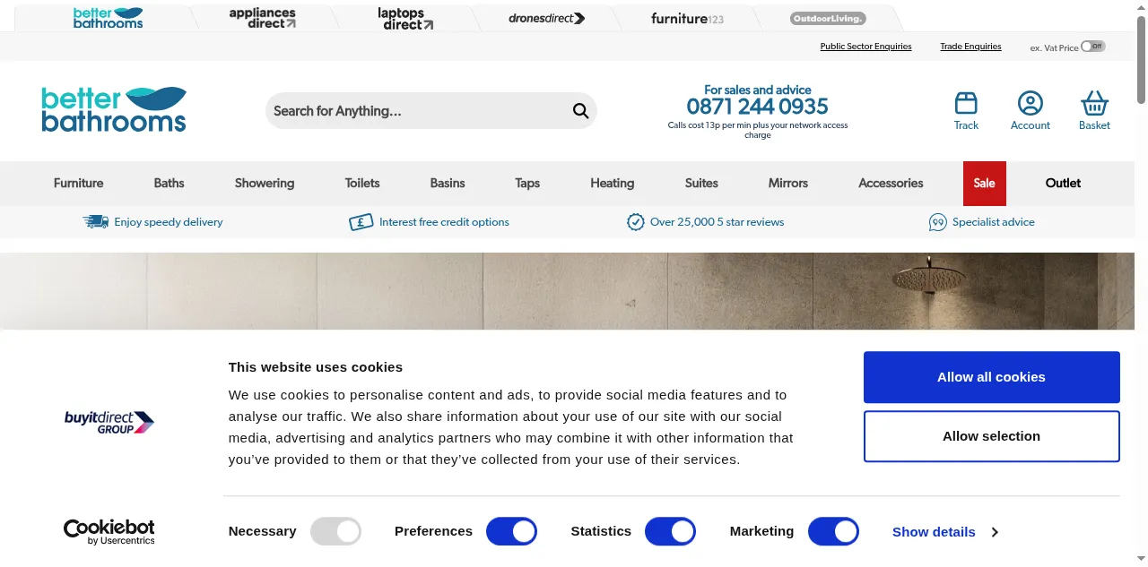Preview of betterbathrooms.com